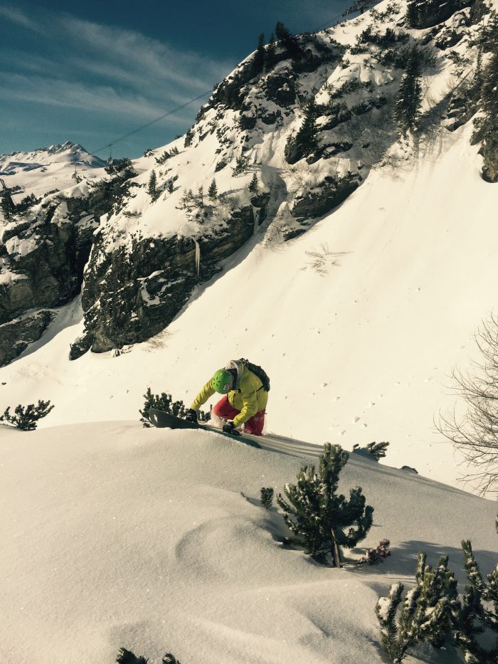 snowboarder backcountry